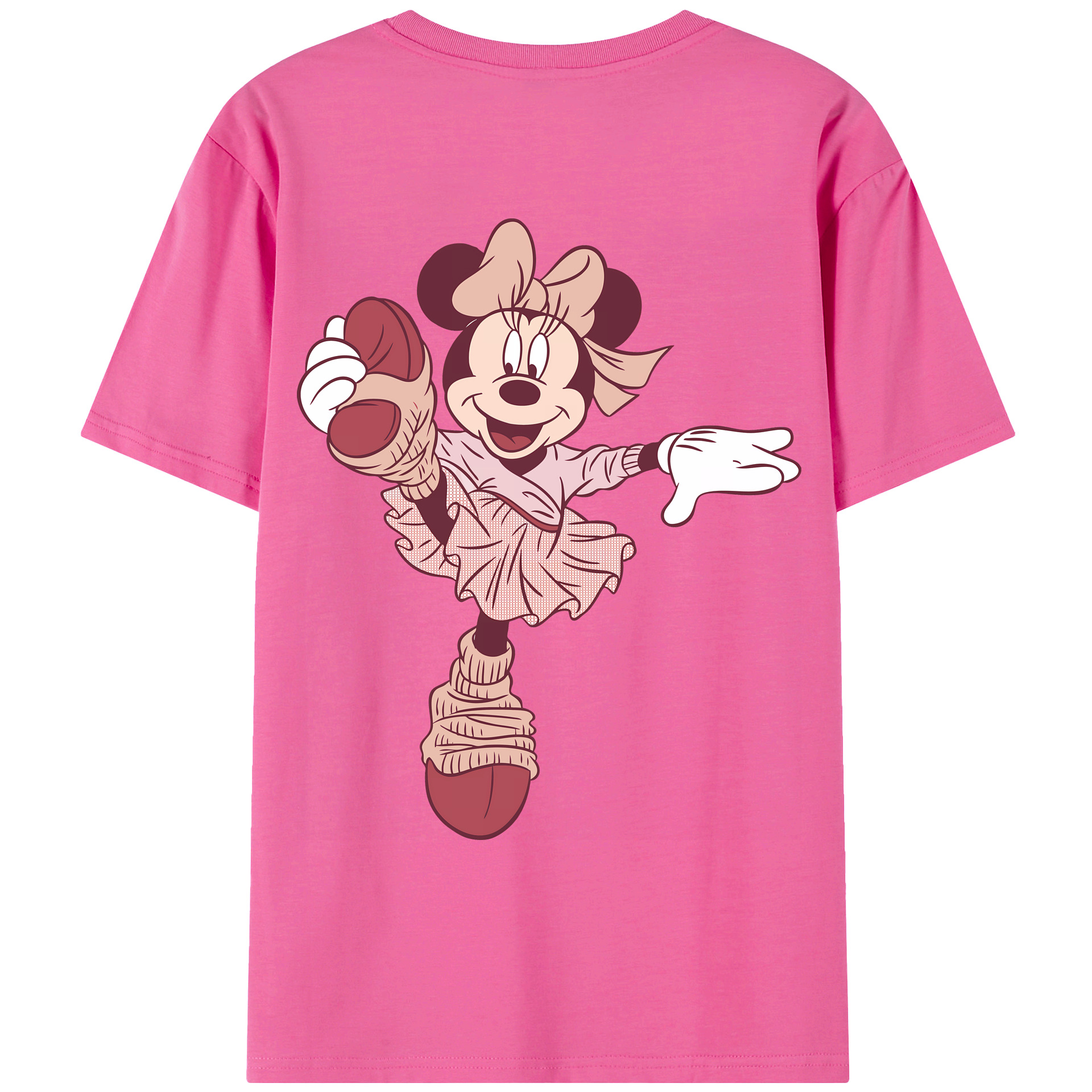 （画像用） ミッキーマウス Mickey Mouse レディース半袖Tシャツ(バックプリント)